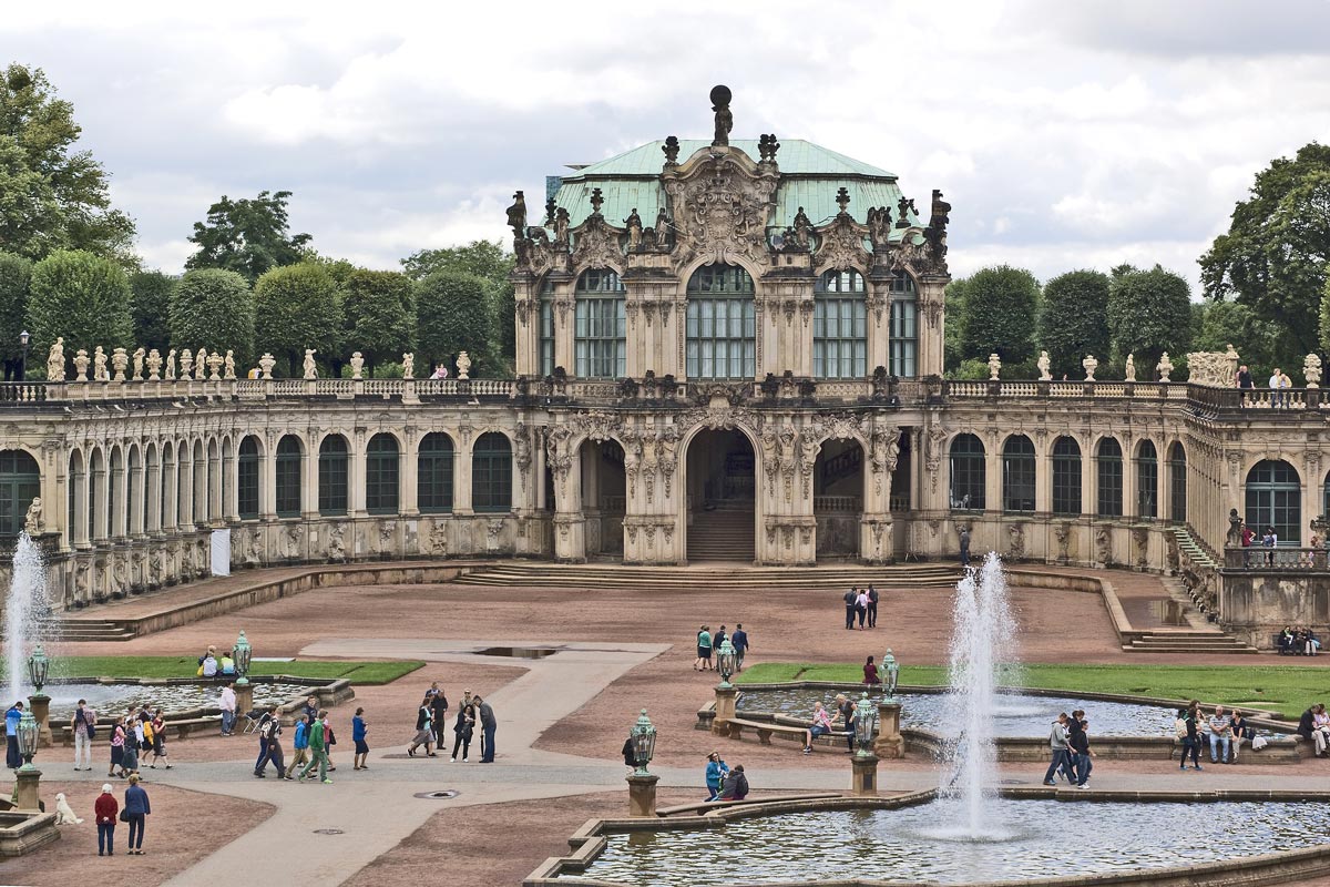 Gardens of the Zwinger in Dresden