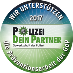Partner-Siegel Präventionsarbeit der Gewerkschaft der Polizei 2018